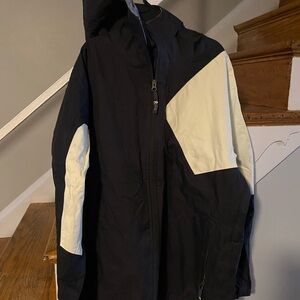 Men's RIDE Snowboarding Jacket Black & cream Jacket Size XS